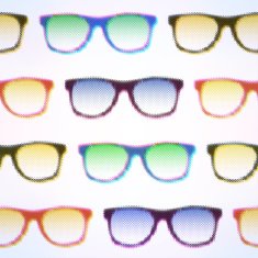 Seamless Halftone Hipster Pattern Vector illustration eps10 editable