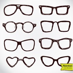 eyeglasses isolated on white