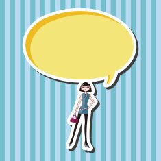 shopping girl theme elements vector eps N12