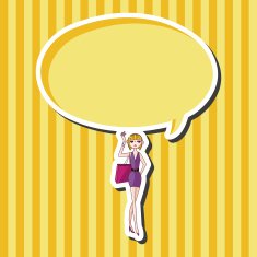 shopping girl theme elements vector eps N16