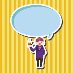boy man cartoon theme elements N101