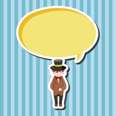 boy man cartoon theme elements N102