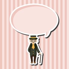 boy man cartoon theme elements N107