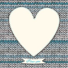 Romantic valentine's day knitted background N4