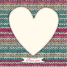 Romantic valentine's day knitted background N5