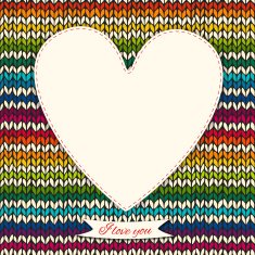 Romantic valentine's day knitted background N6