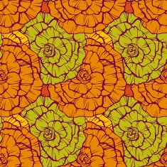 Seamless pattern with decorative roses N5