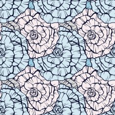 Seamless pattern with decorative roses N8