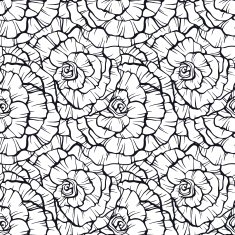 Seamless pattern with decorative roses N10