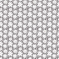 Seamless pattern with decorative daisy flowers
