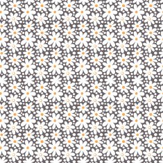 Seamlesspattern with decorative daisy flowers
