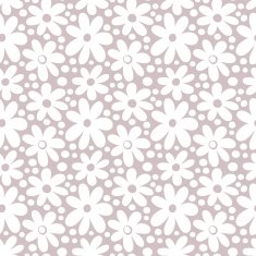 Seamlesspattern with decorative daisy flowers N2