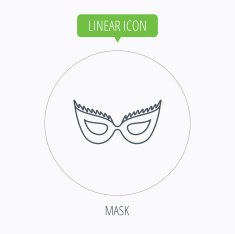 Festive mask icon Masquerade carnival sign N11