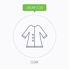Cloak icon Protection jacket outerwear sign N8