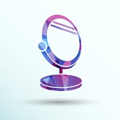mirror icon vector isolated view sign symbol N5