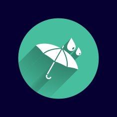 waterproof icon water proof vector symbol umbrella N5