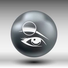 Human eye vector isolated eyebrow female makeup beauty eyesight N7