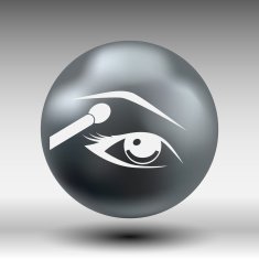 vector with beautiful female eyes different makeup N7