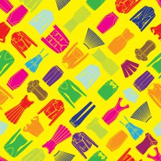 Seamless pattern with clothes N5