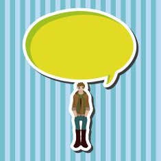 boy man cartoon theme elements N111