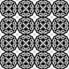 Monochrome seamless pattern N19