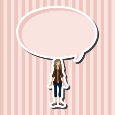 lady girl cartoon theme elements N91
