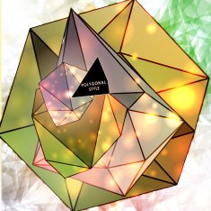 polygonal triangles and space background N3