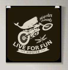 Hipster Quote infographic Background N10