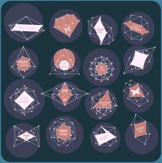 Abstract triangles design N14