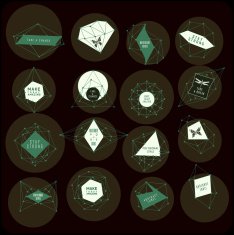 Abstract triangles design N15