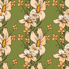 Seamless Floral Pattern N527