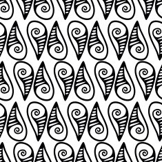 Seamless black and white pattern N8
