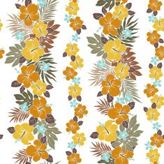 Hibiscus flower pattern N9