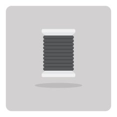Vector of flat icon sewing thread