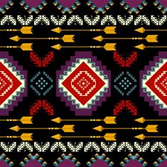 Ethnic seamless pattern in native style Vector EPS 8 background