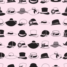 Hats seamless pattern