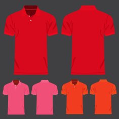 Color men t-shirts Design template Vector illustration
