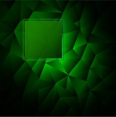 Abstract green background of the triangles with space for text