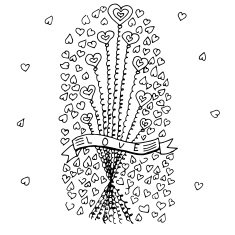 Set of vector illustrations with hearts N4