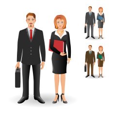 Portrait of happy smiling businessman or young man standing and N2