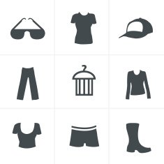 fashion icon set (black version)