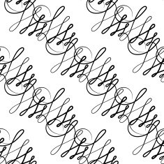 Vector seamless pattern of elegant flourishes