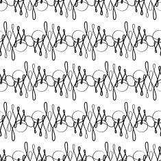 Vector seamless pattern of elegant flourishes N4