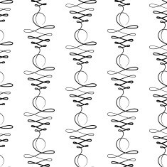 Vector seamless pattern of elegant flourishes N5