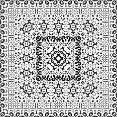 Abstract seamless outline pattern N10