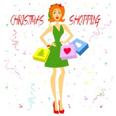 Christmas Shopping Girl N3