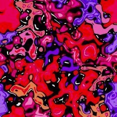 Psychedelic modern abstract background in red and purple vivid colors