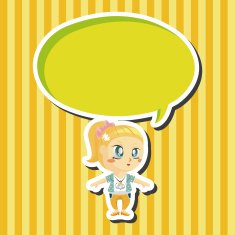 lady girl cartoon theme elements N102