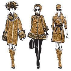 Ladies in leopard coats