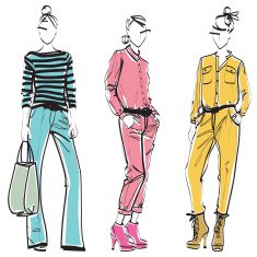 Three elegant women N17
